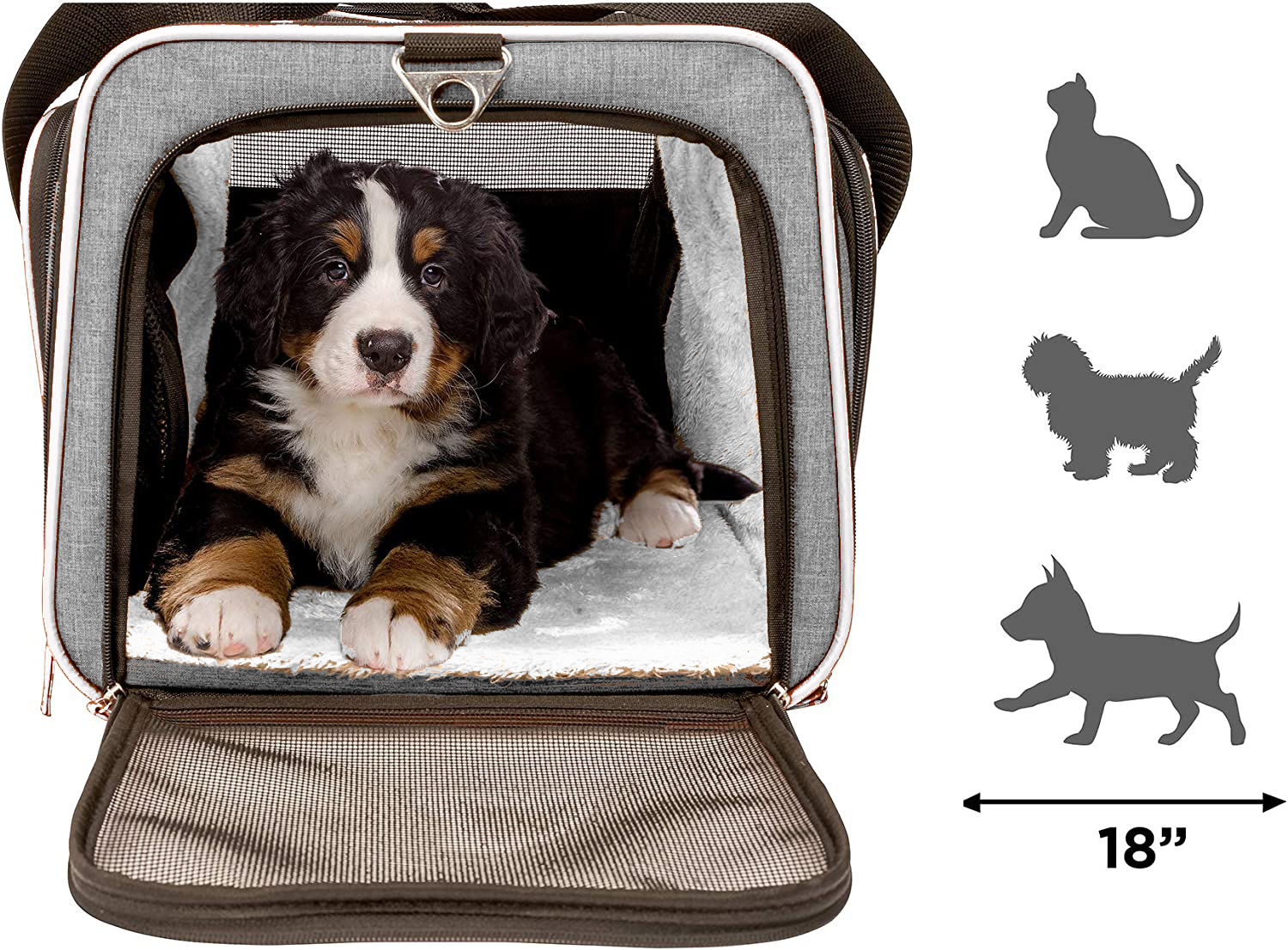 Amazon.com : BAGLHER Cat Carrier Bag, Airline Approved Pet Carrier Soft  Side Pet Travel 5 Sides Open Doors 3 Sides Expandable Foldable Dog Carrier  with Fleece Pad Purple : Pet Supplies