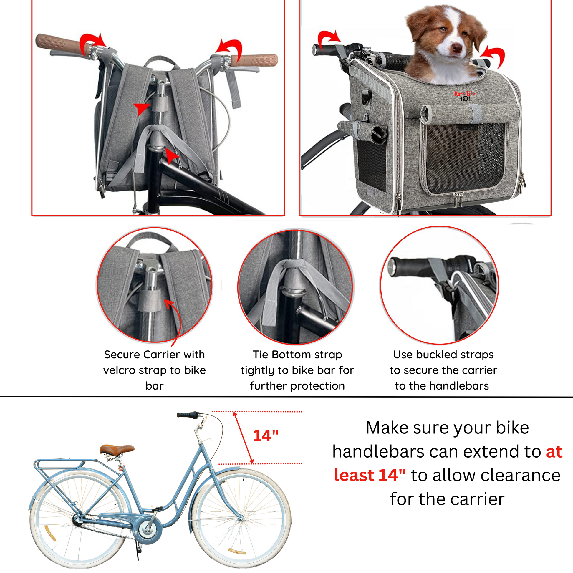 Ruff Life 101 Airline Approved Expandable Premium Pet Carrier on Wheel