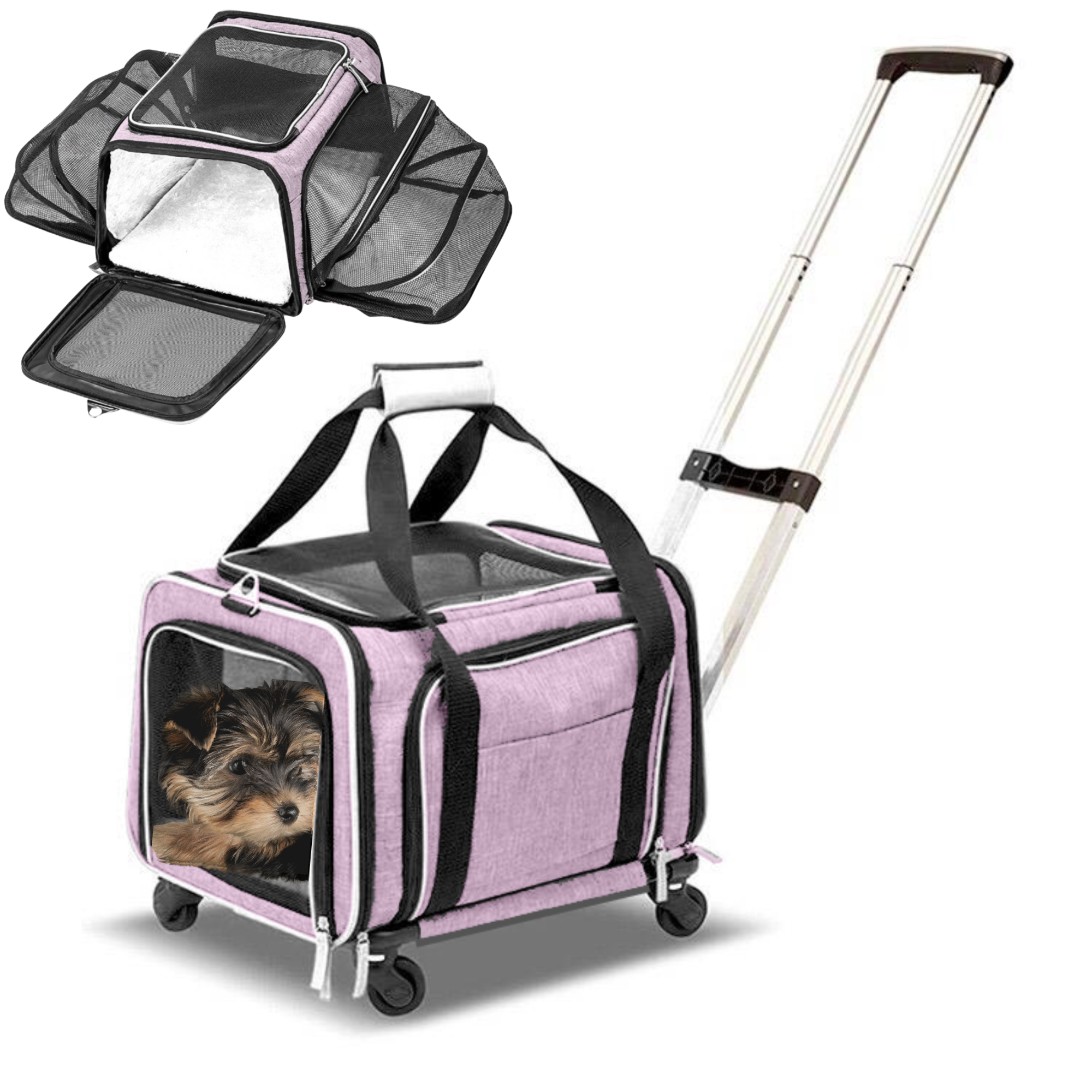 RUFF LIFE 101 Airline Approved Expandable Premium Pet Carrier on
